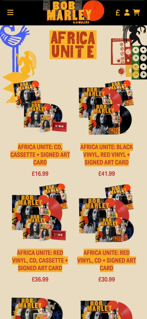 Bob Marley UK Shop Design & Build Mobile